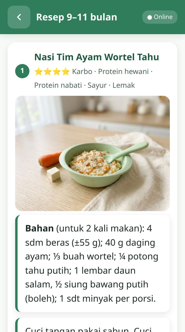 Bahan & cara masak langkah demi langkah